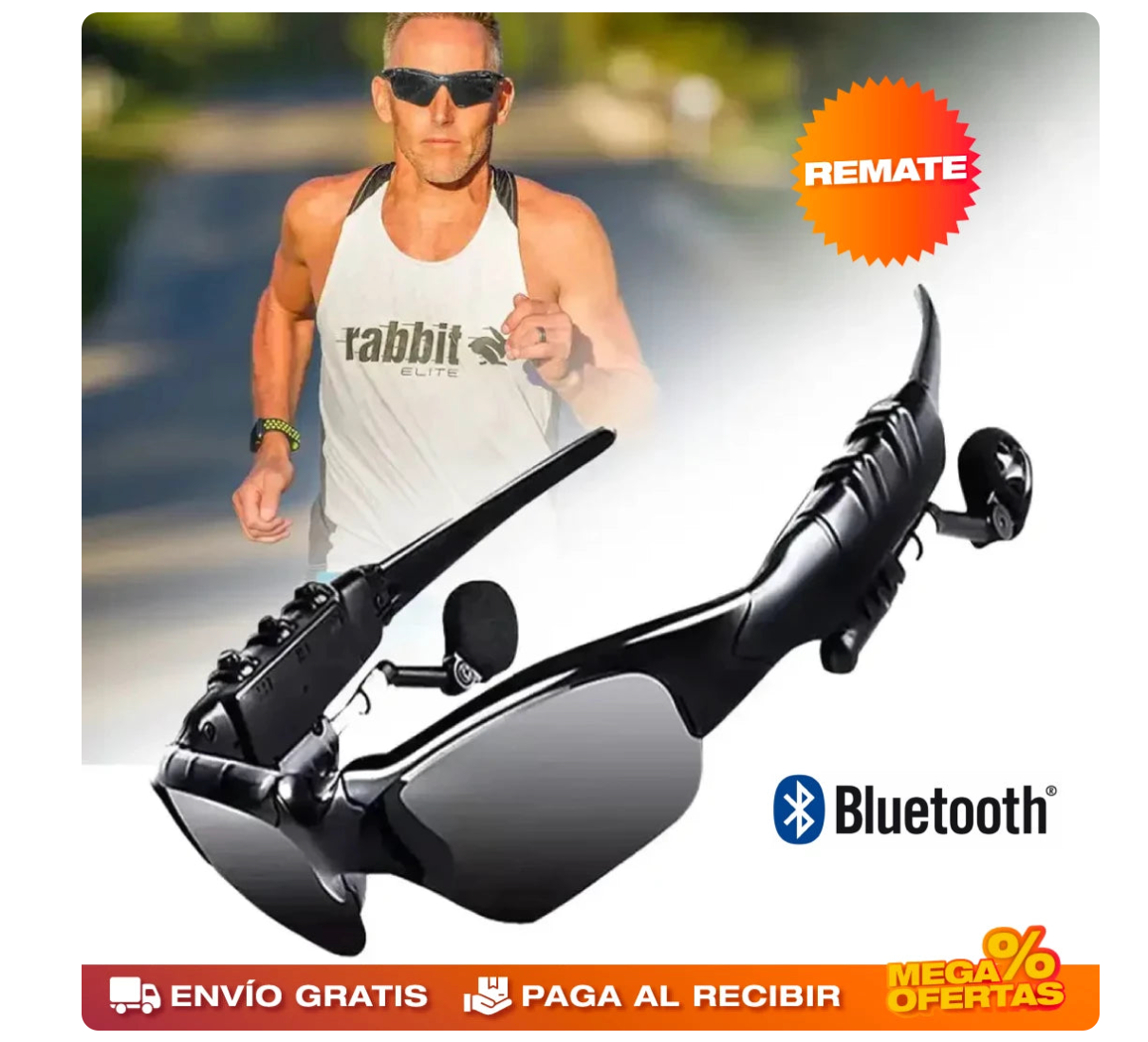 GAFAS DEPORTIVAS INALÁMBRICA BLUETOOTH CON POLARIZADOS