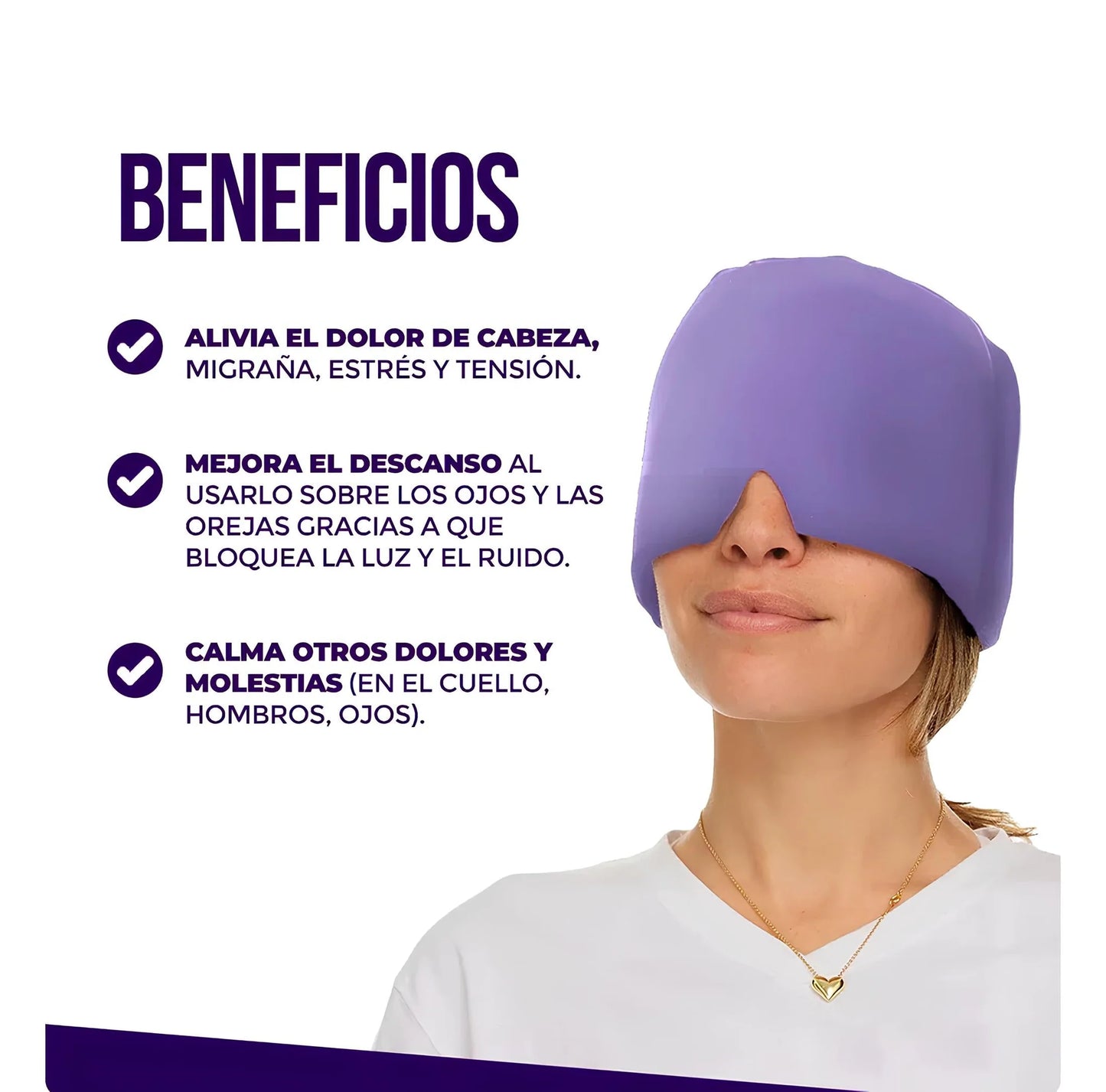 GORRO GEL TERAPIA DE COMPRESION FRIO/CALOR